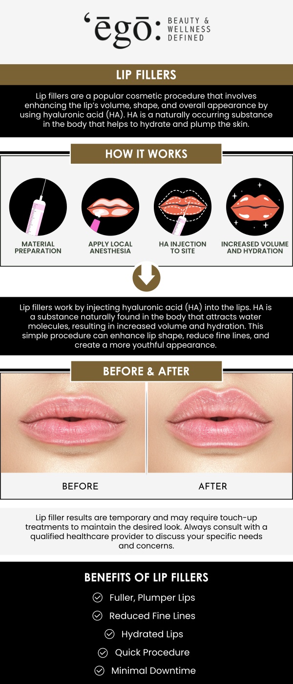 Lip fillers enhance lips by adding volume, defining natural contours, and smoothing fine lines. At Ego Beauty and Wellness, our skilled team uses high-quality fillers to achieve fuller, youthful-looking lips with a natural appearance. Whether you want to define your lip shape or restore lost volume, our personalized approach ensures beautiful, long-lasting results. For more information, contact us or schedule an appointment online. We have convenient locations to serve you in Modesto CA, and Lodi CA. Lip fillers enhance lips by adding volume, defining natural contours, and smoothing fine lines. At Ego Beauty and Wellness, our skilled team uses high-quality fillers to achieve fuller, youthful-looking lips with a natural appearance. Whether you want to define your lip shape or restore lost volume, our personalized approach ensures beautiful, long-lasting results. For more information, contact us or schedule an appointment online. We have convenient locations to serve you in Modesto CA, and Lodi CA.