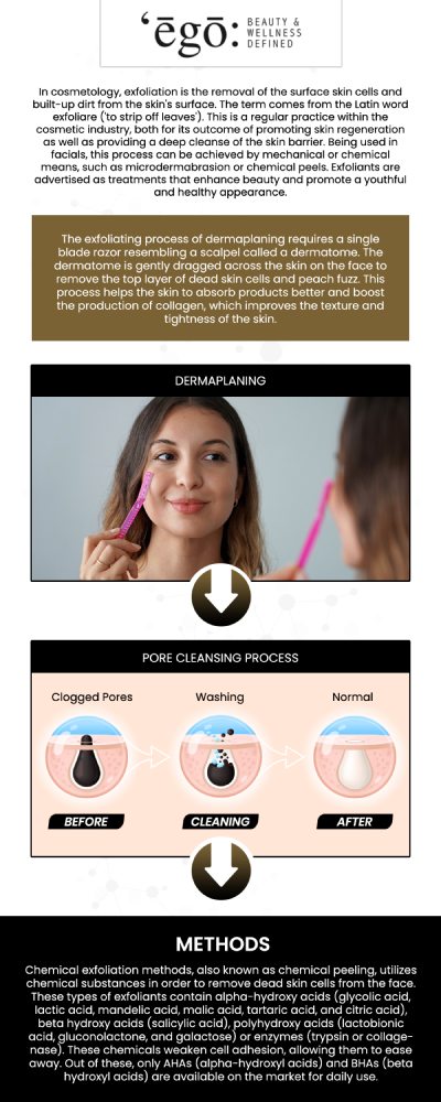 Dermaplaning is a minimally invasive process that shaves the top layers of your skin. It can help minimize the look of acne scars and uneven skin. Dermaplaning makes your face look younger and can minimize the appearance of fine lines and wrinkles. Talk to our dermaplaning specialists today at Ego Beauty And Wellness! For more information, contact us or schedule an appointment online. We are conveniently located at 109 N Church St, Lodi, CA 95240.